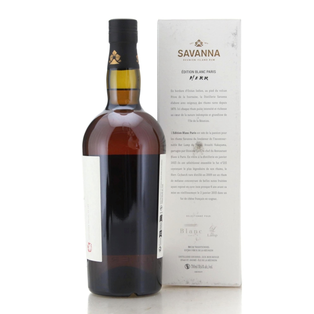 Image for Savanna 2009 HERR Edition Blanc Paris 8 Year Old Rhum Traditionnel