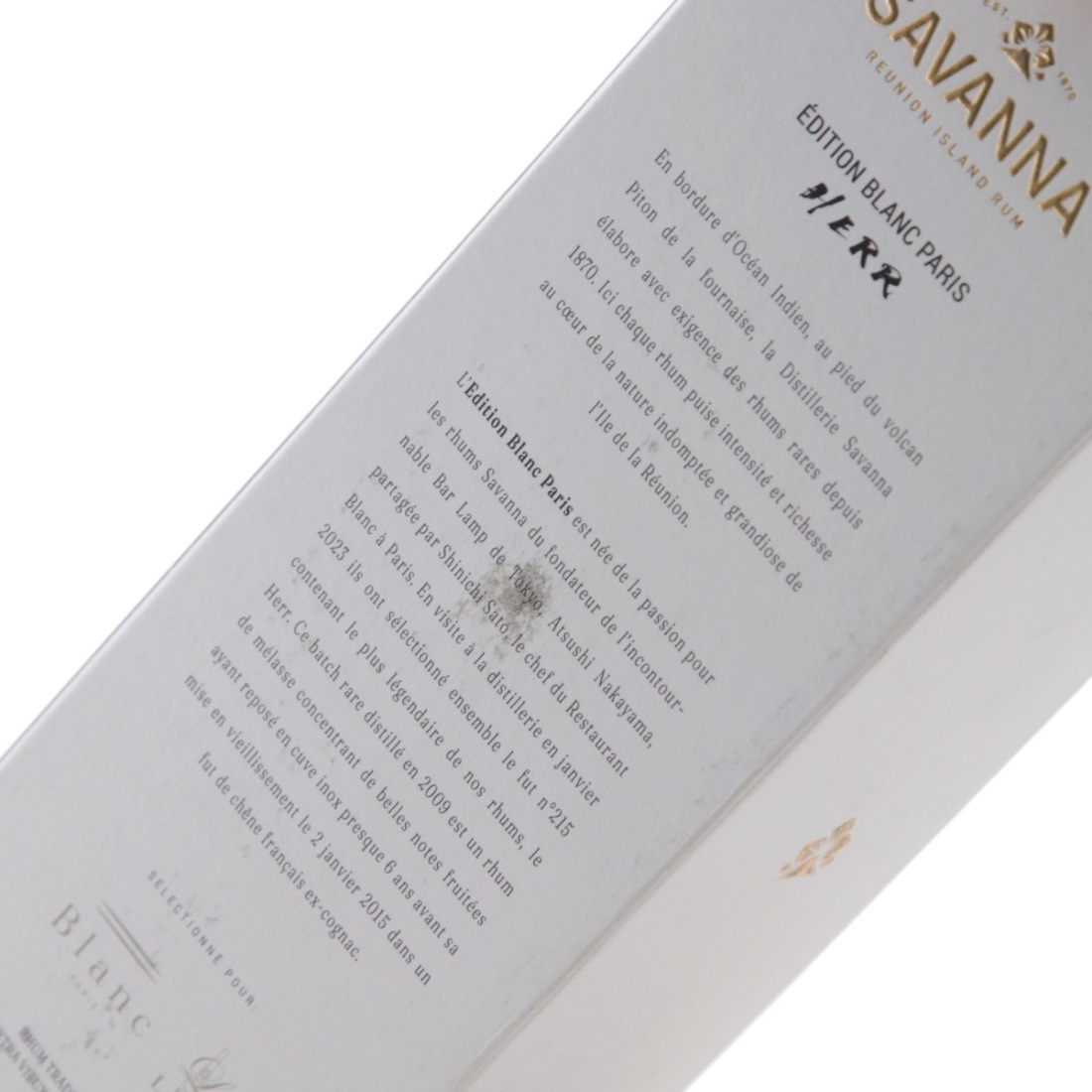 Image for Savanna 2009 HERR Edition Blanc Paris 8 Year Old Rhum Traditionnel