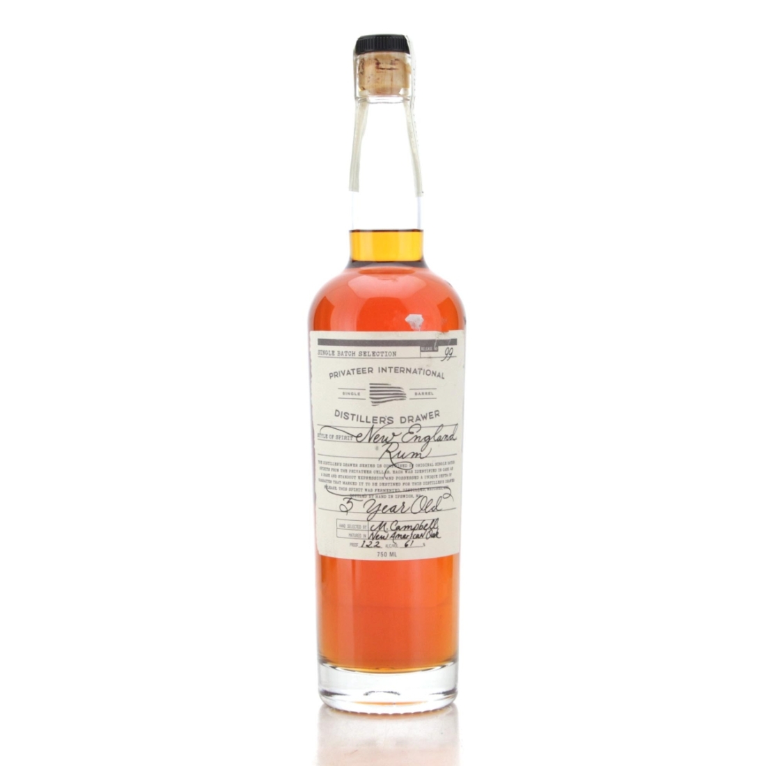 Image for Privateer Distiller's Drawer #99 New England Rum 5 Year Old