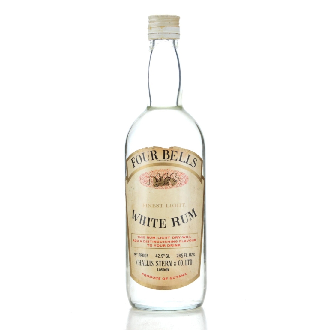Image for Four Bells White Rum 1960s