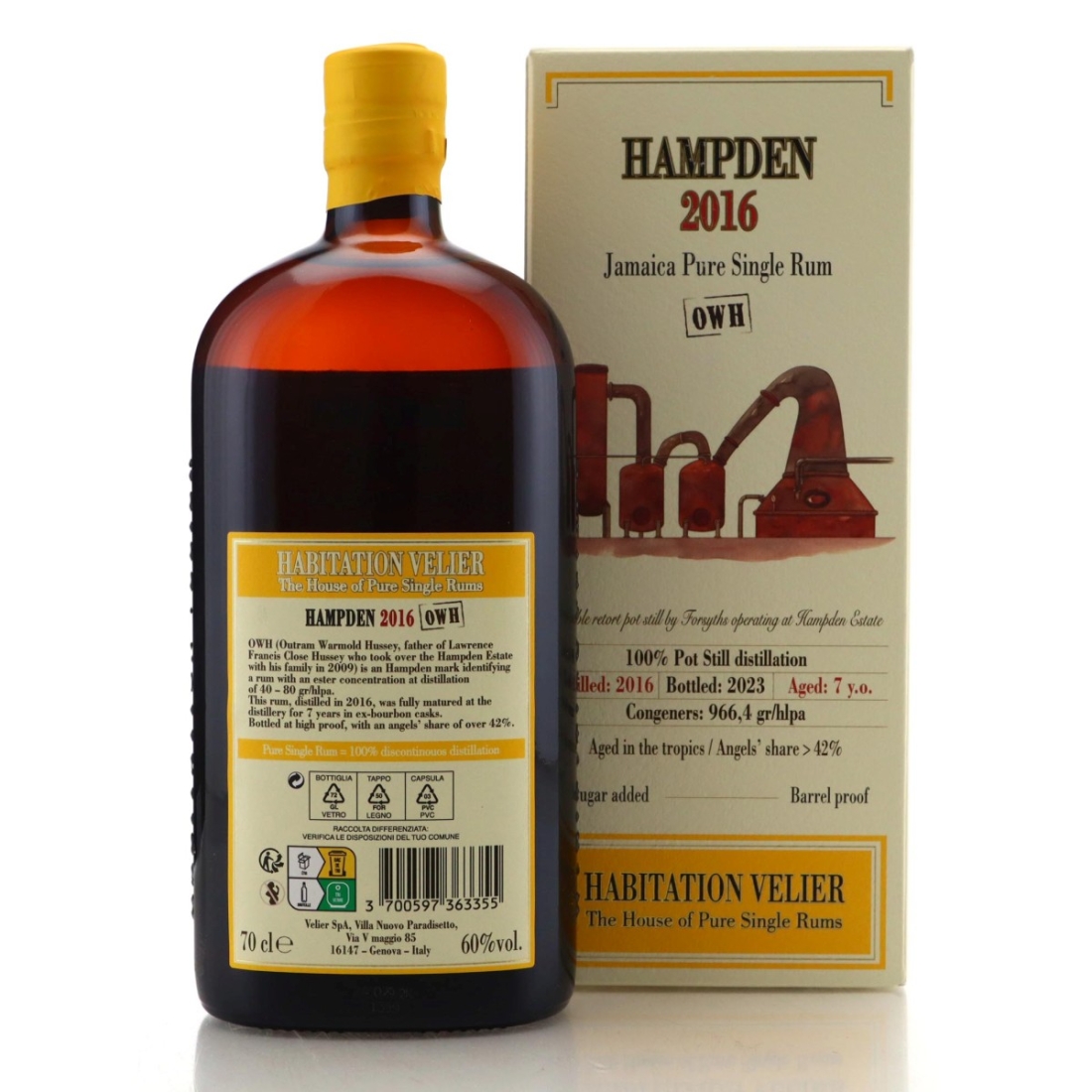 Image for Hampden OWH 2016 Habitation Velier 7 Year Old