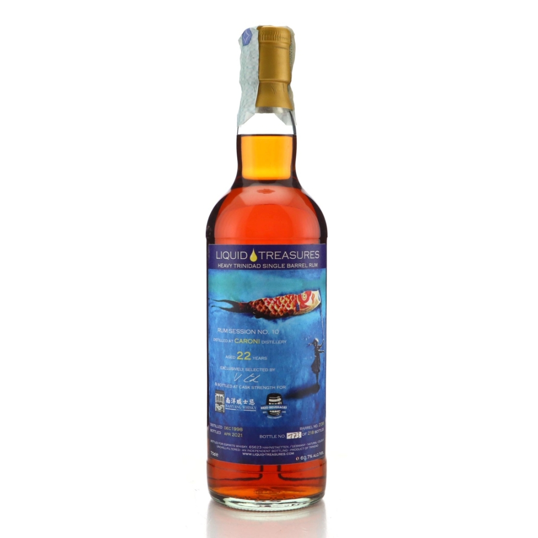 Image for Caroni 1998 Liquid Treasures 22 Year Old