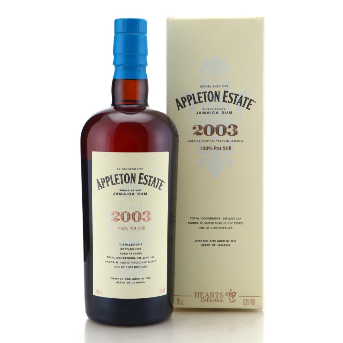 Image for Appleton Estate 2003 Hearts Collection 18 Year Old