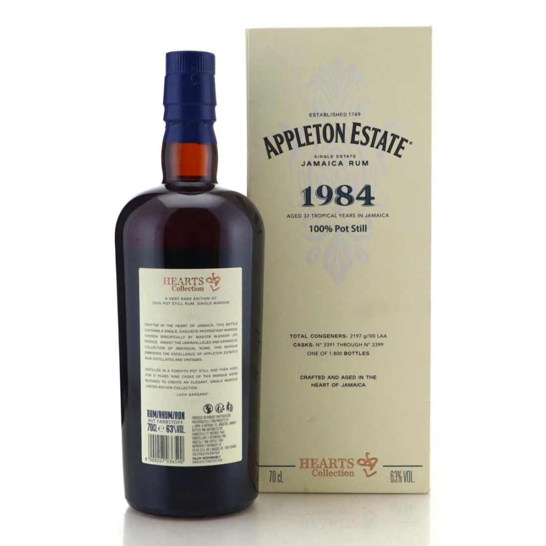 Image for Appleton Estate 1984 Hearts Collection 37 Year Old