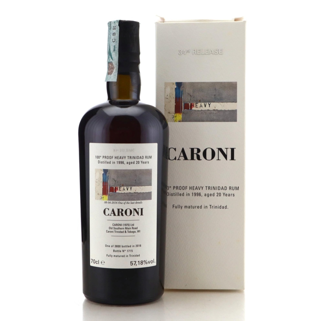 Image for Caroni 1996 100° Proof 20 Year Old Heavy