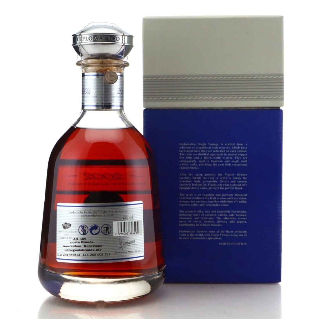 Image for Diplomático 2002 Single Vintage