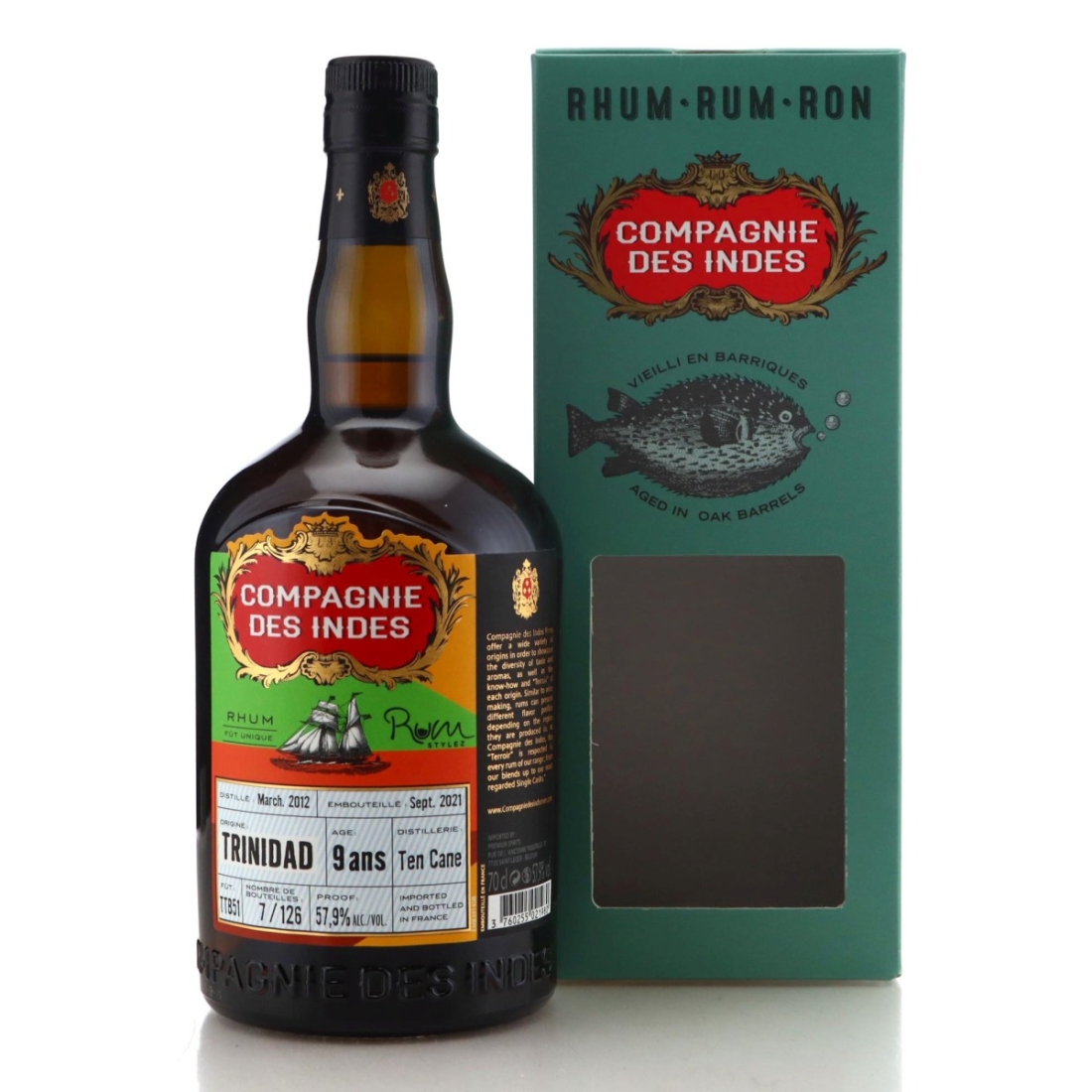 Image for Ten Cane 2012 Compagnie des Indes 9 Year Old / Rum Stylez