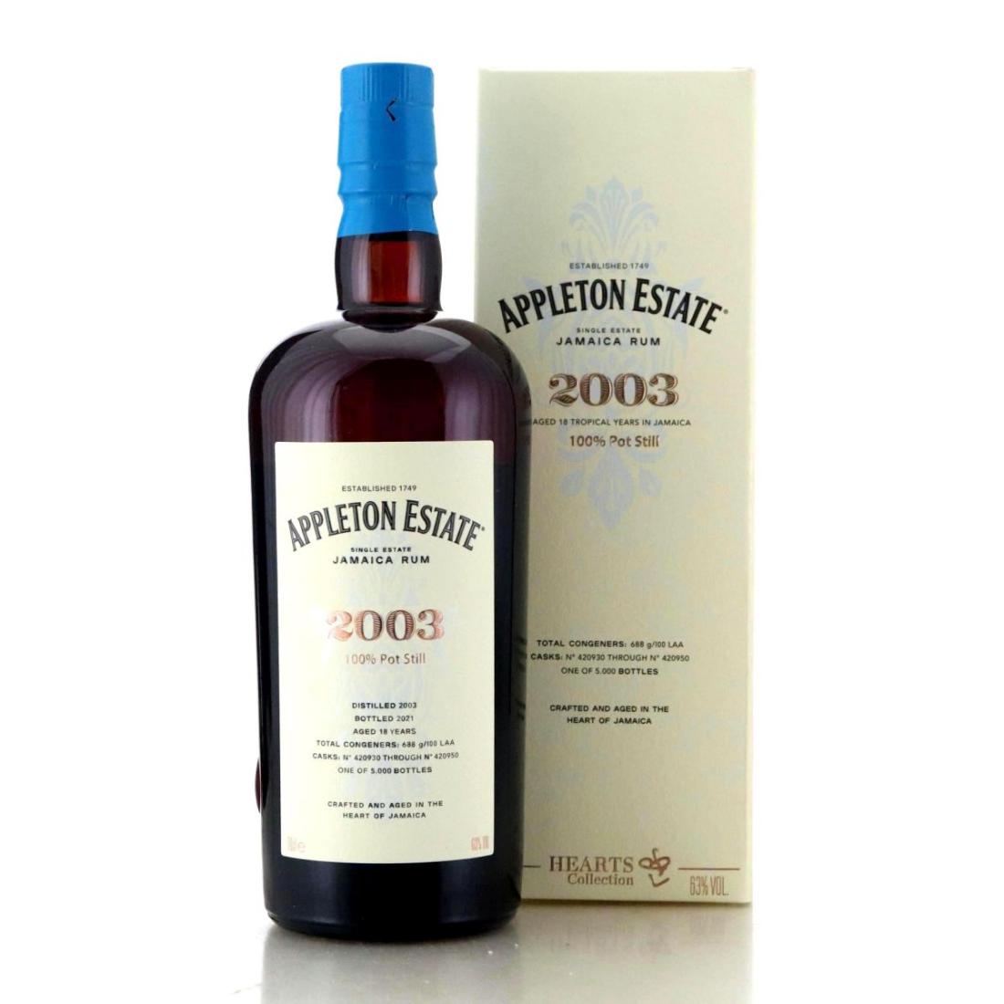 Image for Appleton Estate 2003 Hearts Collection 18 Year Old