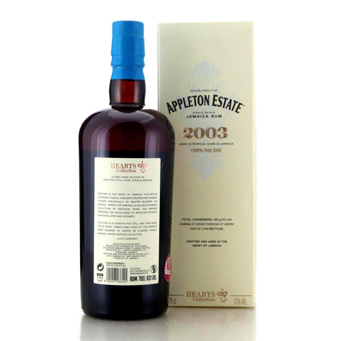 Image for Appleton Estate 2003 Hearts Collection 18 Year Old