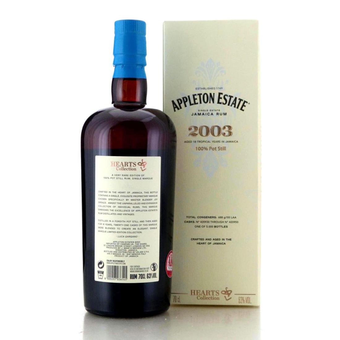 Image for Appleton Estate 2003 Hearts Collection 18 Year Old
