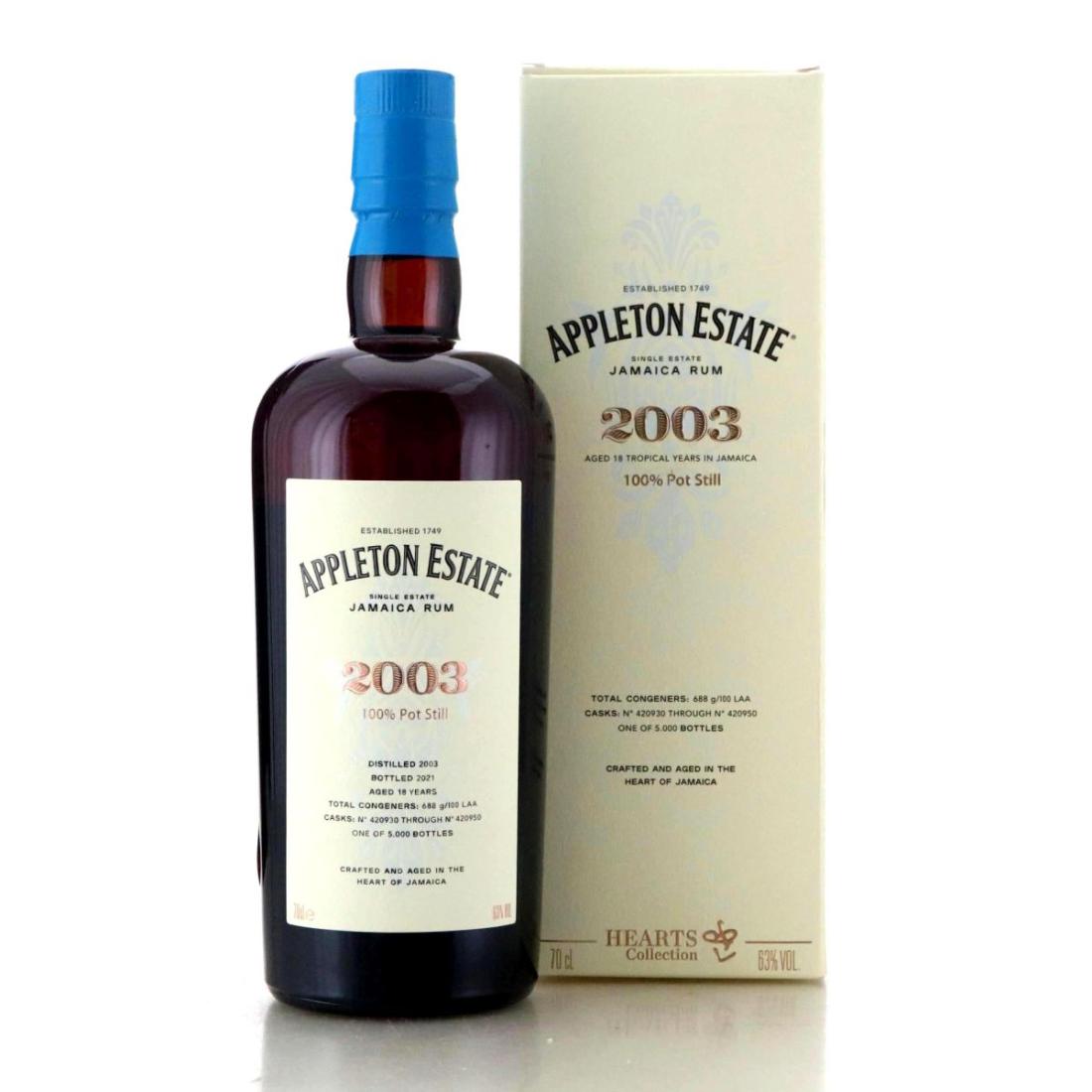 Image for Appleton Estate 2003 Hearts Collection 18 Year Old