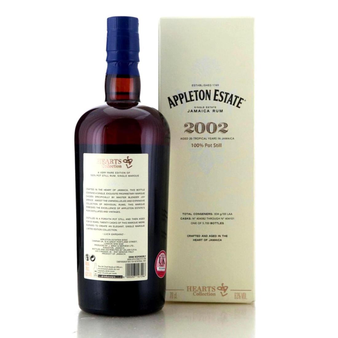 Image for Appleton Estate 2002 Hearts Collection 20 Year Old