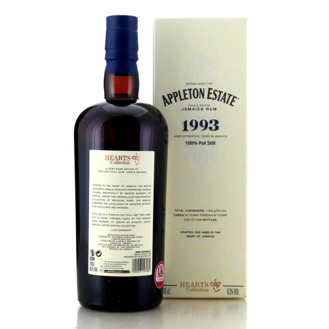 Image for Appleton Estate 1993 Hearts Collection 29 Year Old