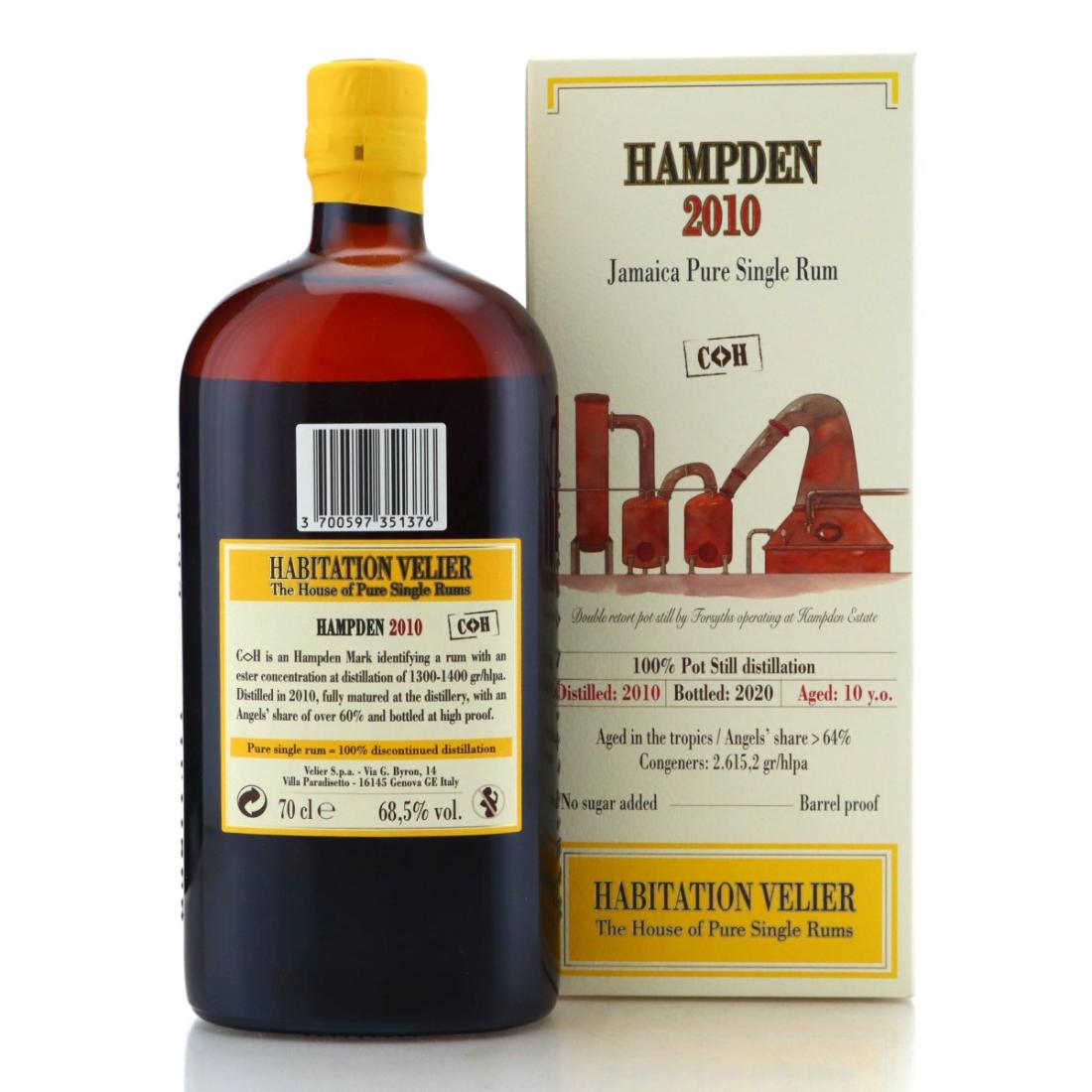 Image for Hampden C<>H 2010 Habitation Velier 10 Year Old