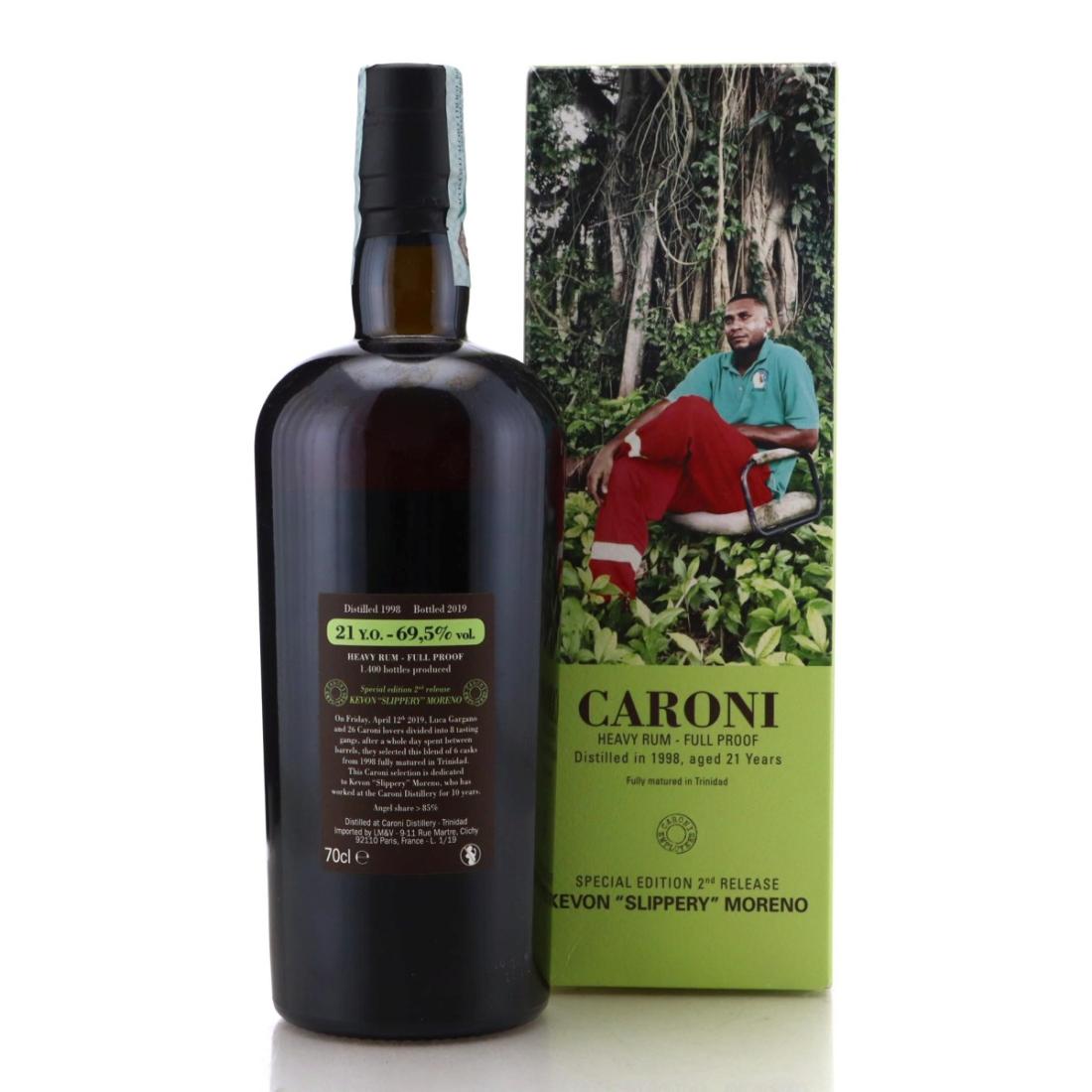 Image for Caroni 1998 Full Proof 21 Year Old Heavy - Kevon "Slippery" Moreno
