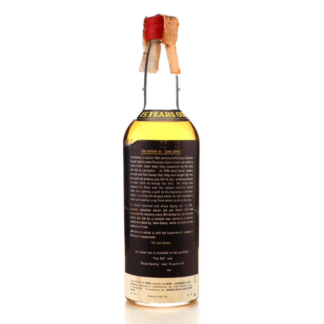 Image for Jon Canoe 15 Year Old Deluxe Quality Rum