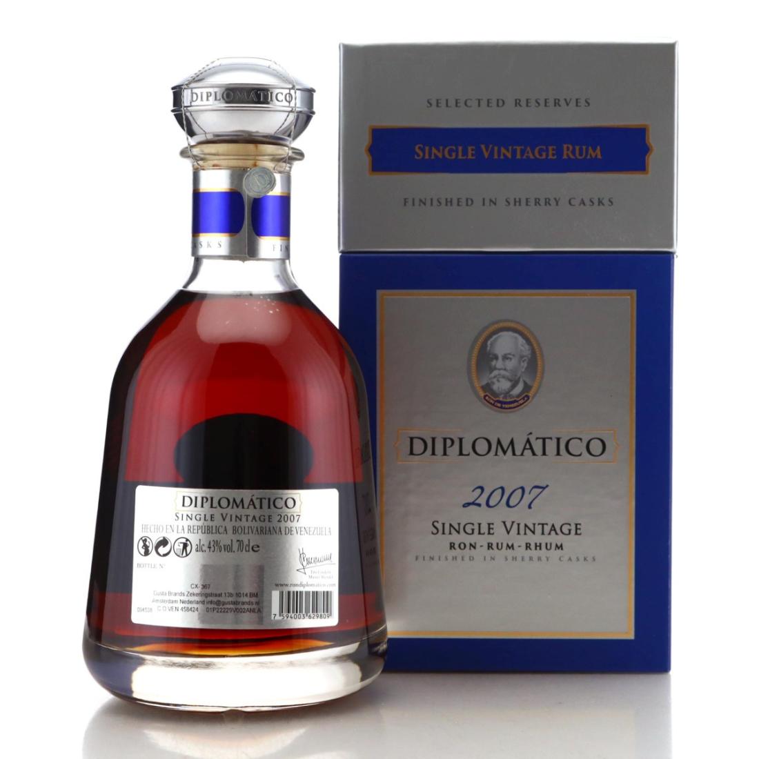 Image for Diplomatico 2007 Single Vintage