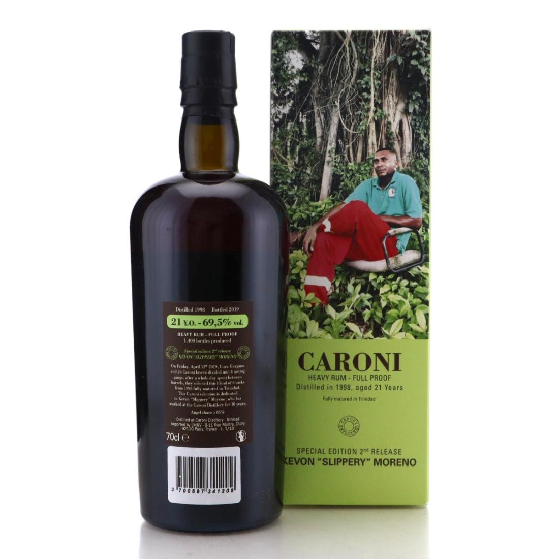 Image for Caroni 1998 Full Proof 21 Year Old Heavy - Kevon "Slippery" Moreno