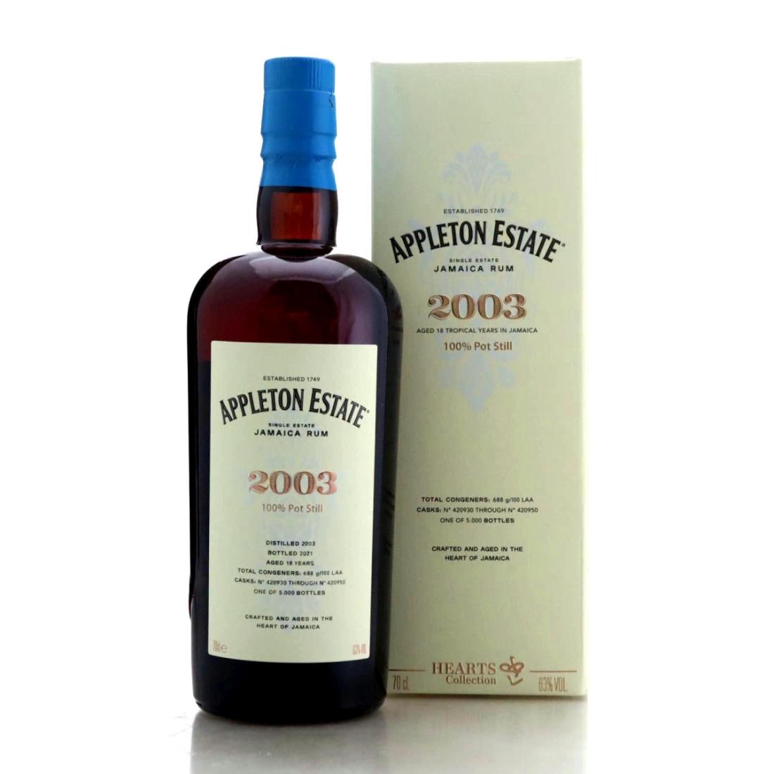 Image for Appleton Estate 2003 Hearts Collection 18 Year Old