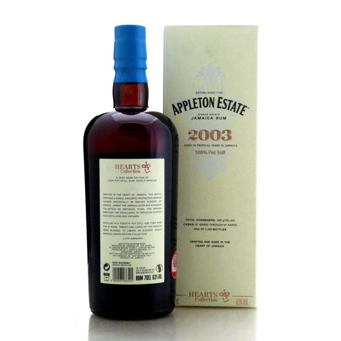 Image for Appleton Estate 2003 Hearts Collection 18 Year Old