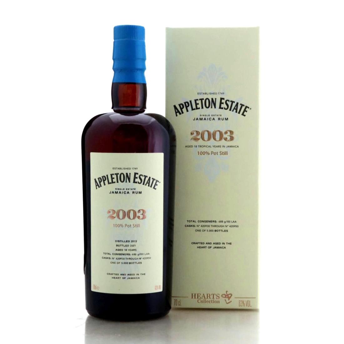 Image for Appleton Estate 2003 Hearts Collection 18 Year Old