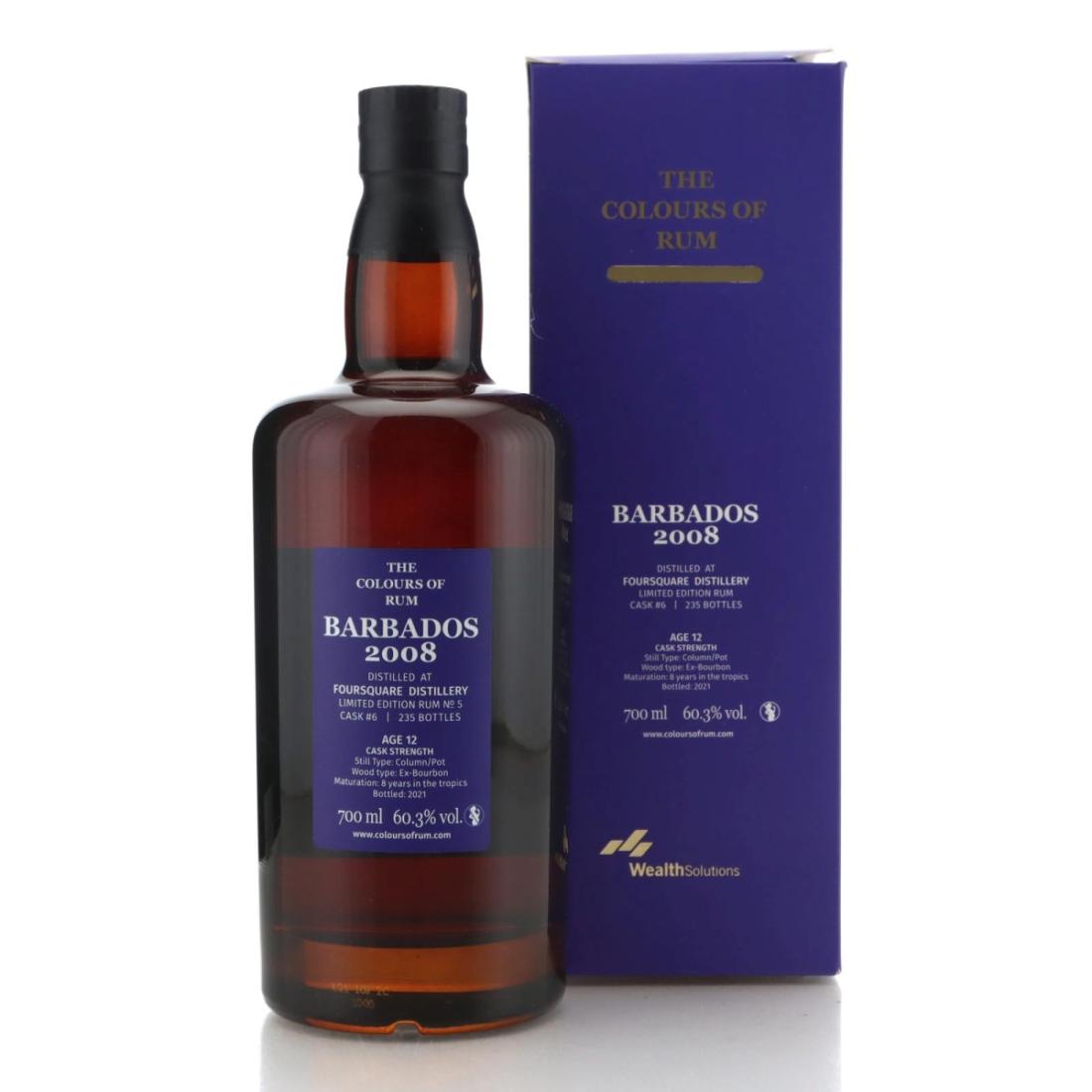 Image for Foursquare 2008 The Colours of Rum 12 Year Old