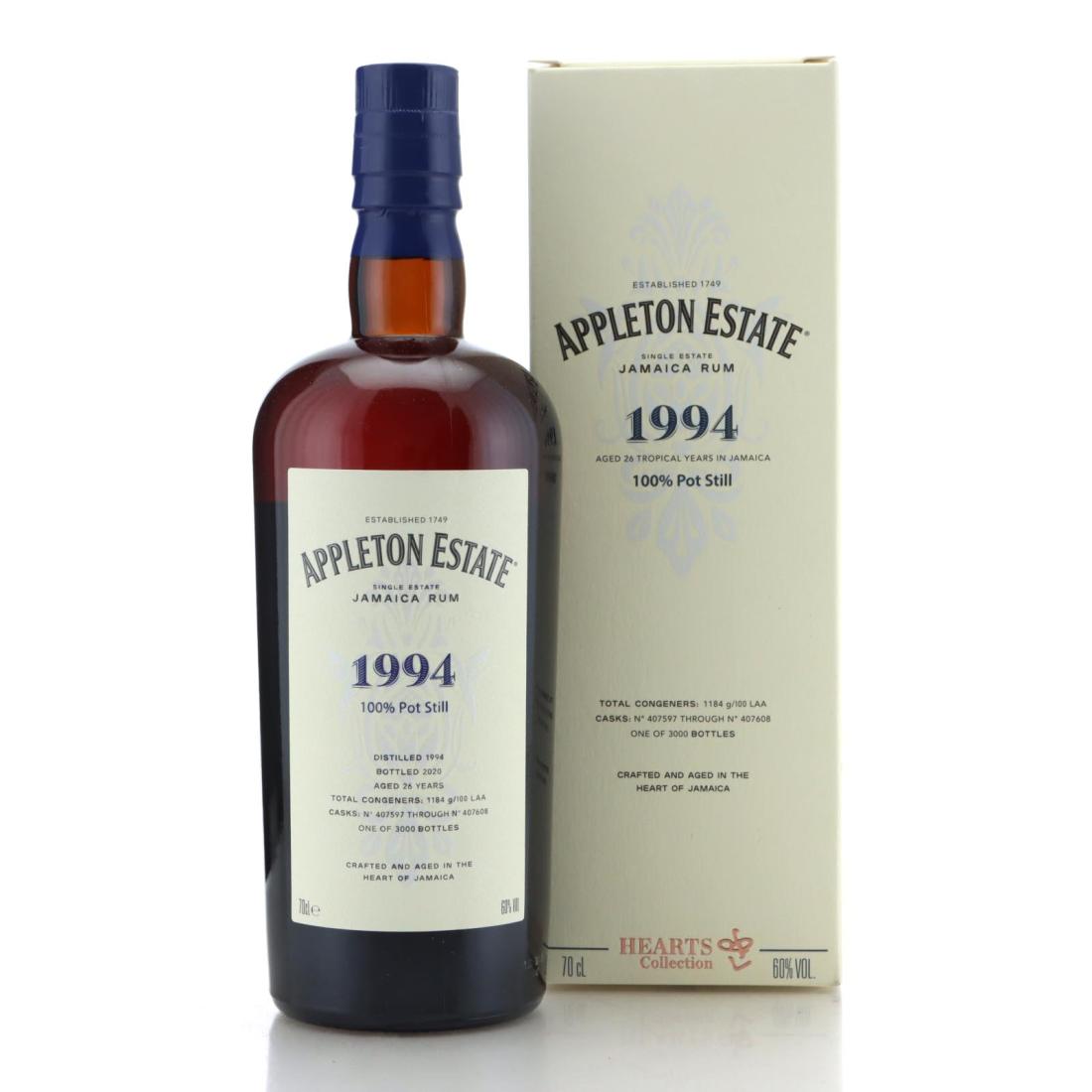 Image for Appleton Estate 1994 Hearts Collection 26 Year Old