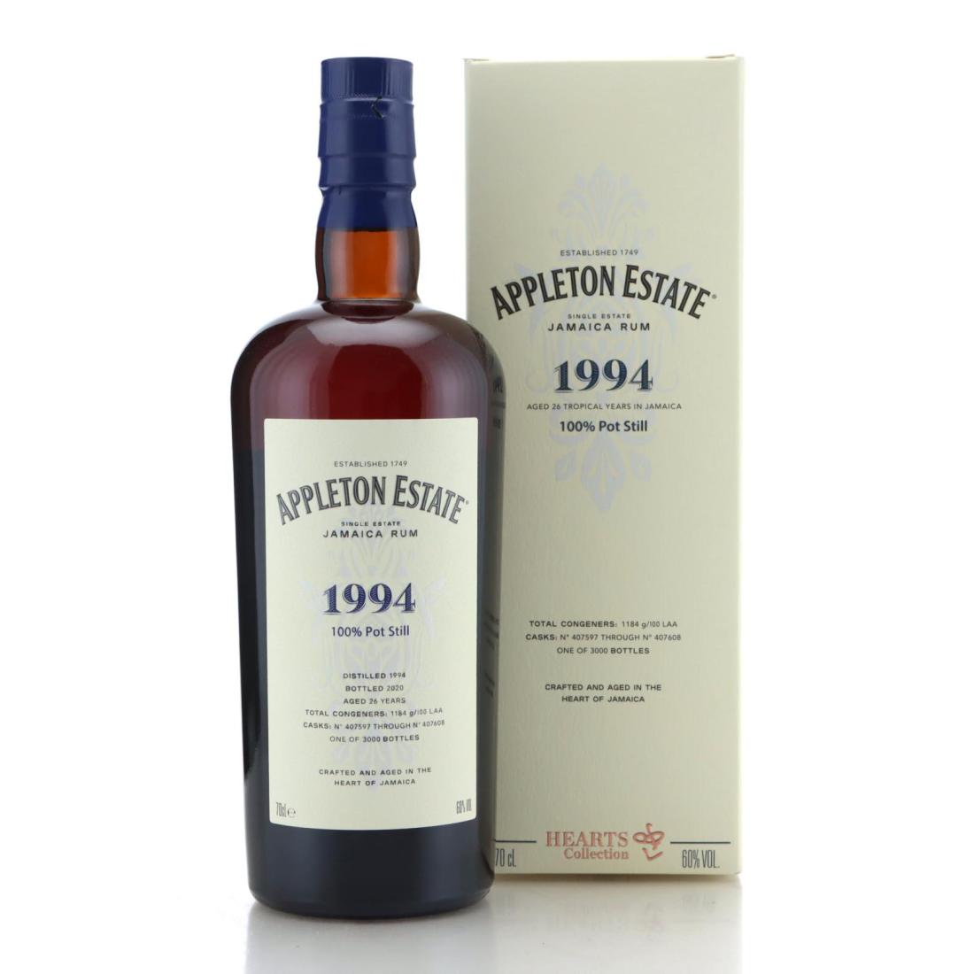 Image for Appleton Estate 1994 Hearts Collection 26 Year Old