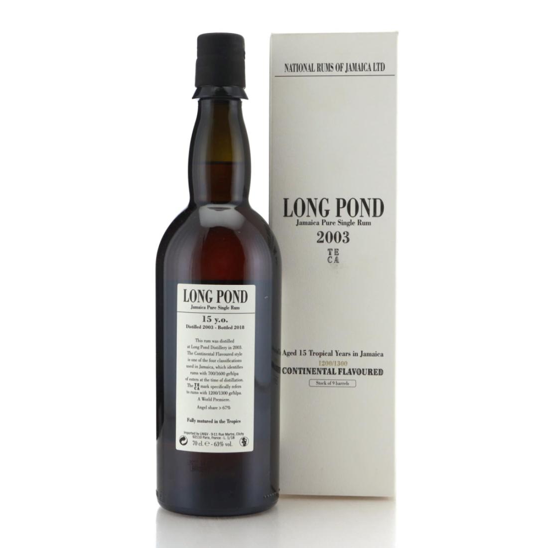 Image for Long Pond TECA 2003 Continental Flavoured 15 Year Old