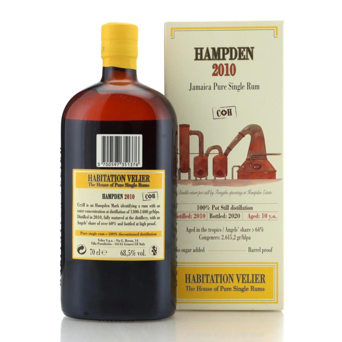 Image for Hampden C<>H 2010 Habitation Velier 10 Year Old