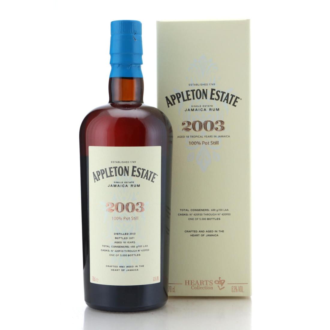 Image for Appleton Estate 2003 Hearts Collection 18 Year Old