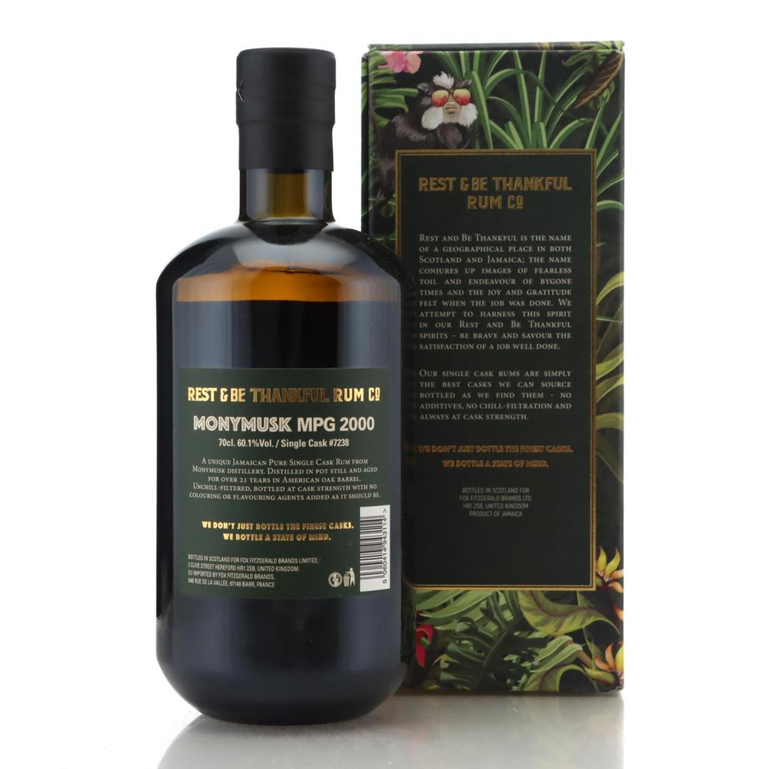 Image for Monymusk MPG 2000 Rest & Be Thankful 21 Year Old