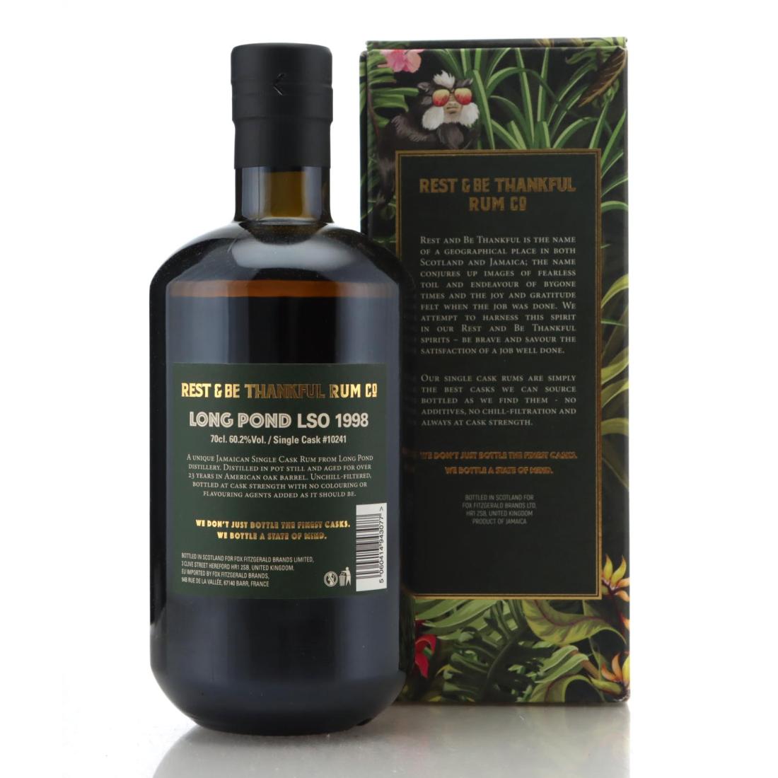 Image for Long Pond LSO 1998 Rest & Be Thankful 23 Year Old