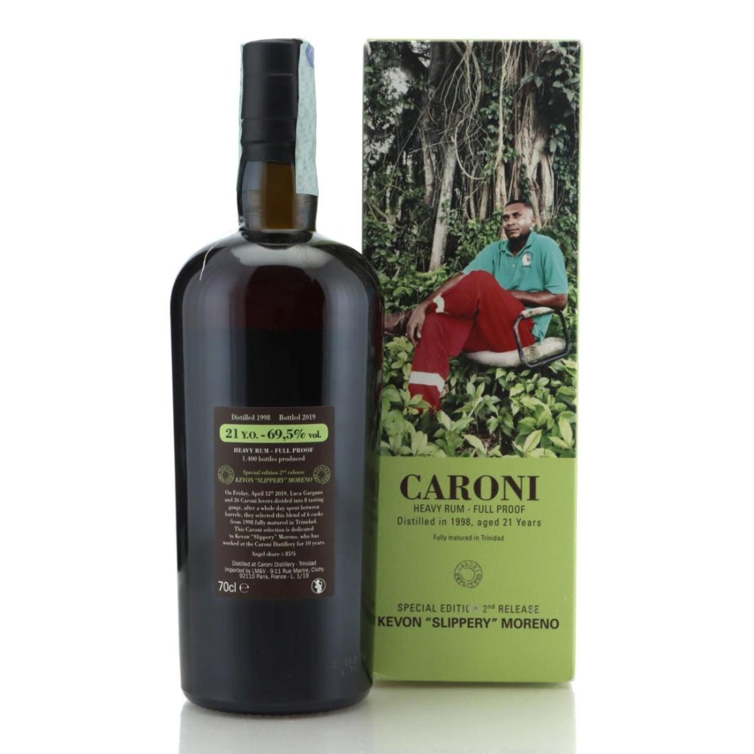 Image for Caroni 1998 Full Proof 21 Year Old Heavy - Kevon "Slippery" Moreno