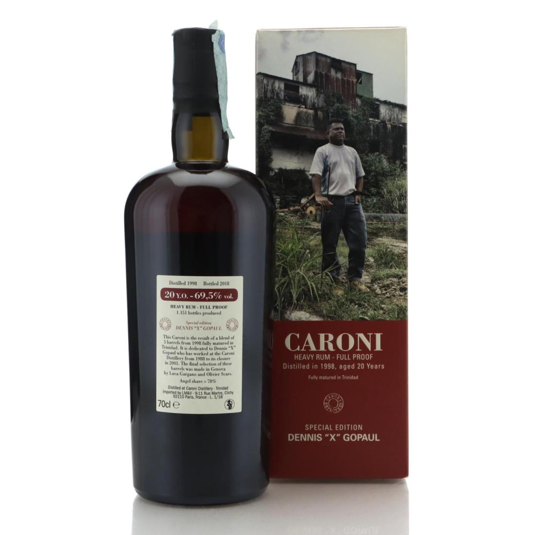 Image for Caroni 1998 Full Proof 20 Year Old Heavy - Dennis "X" Gopaul