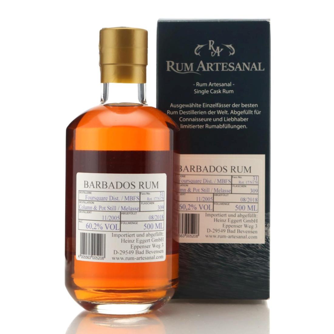 Image for Foursquare MBFS 2005 Rum Artesanal