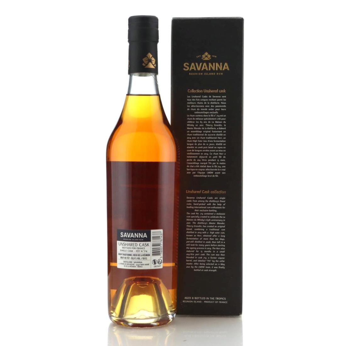 Image for Savanna Unshared Cask 6 Year Old Rhum Traditionnel