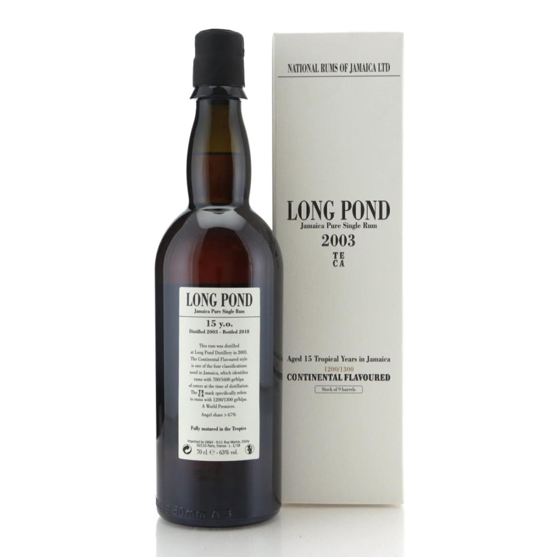 Image for Long Pond TECA 2003 Continental Flavoured 15 Year Old