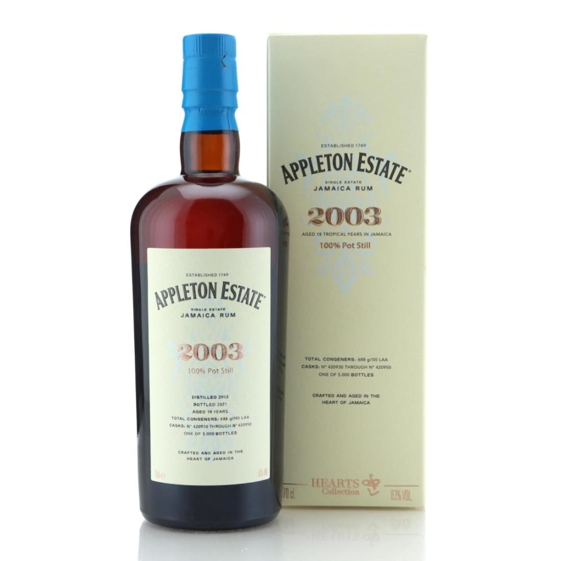 Image for Appleton Estate 2003 Hearts Collection 18 Year Old