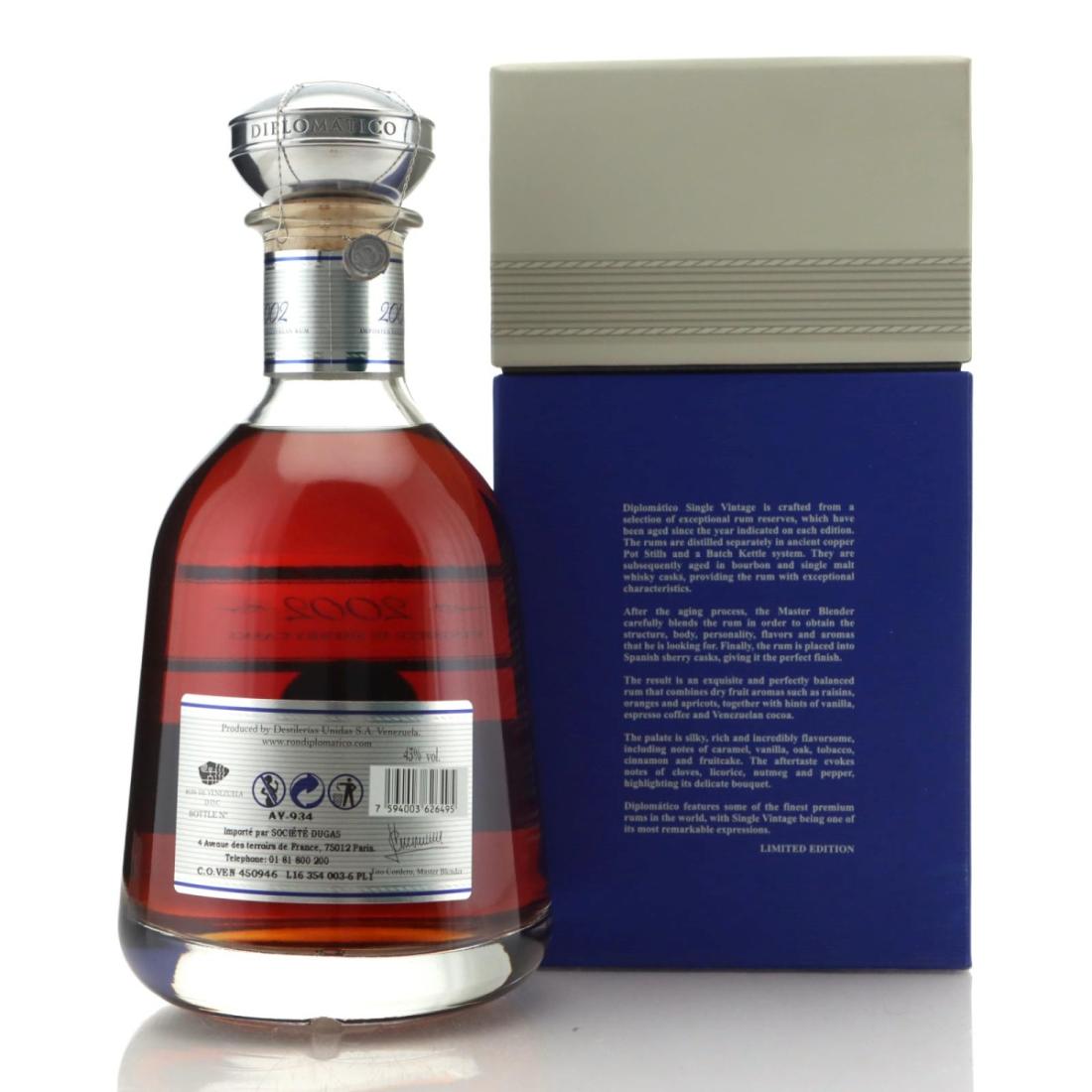 Image for Diplomático 2002 Single Vintage