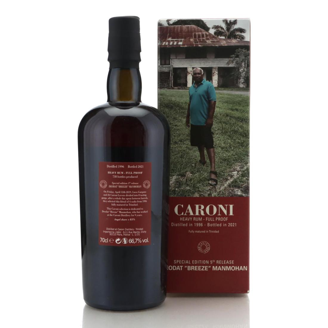 Image for Caroni 1996 Full Proof Heavy - Deodat "Breeze" Manmohan