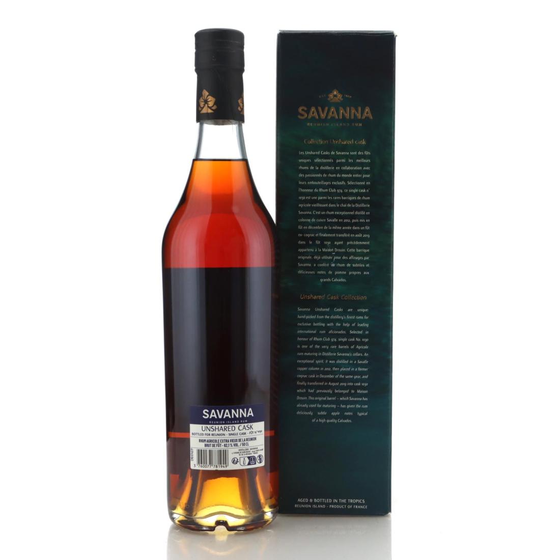 Image for Savanna 2012 Unshared Cask 10 Year Old Rhum Agricole