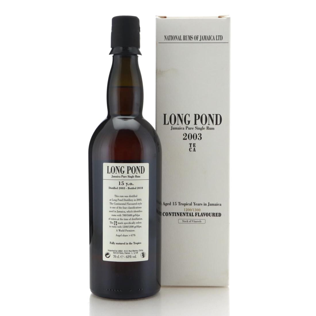 Image for Long Pond TECA 2003 Continental Flavoured 15 Year Old