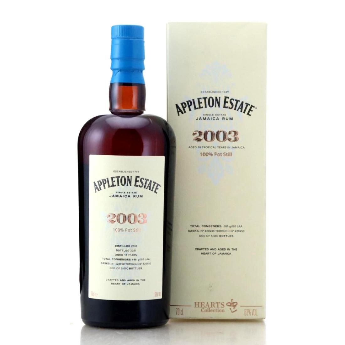Image for Appleton Estate 2003 Hearts Collection 18 Year Old