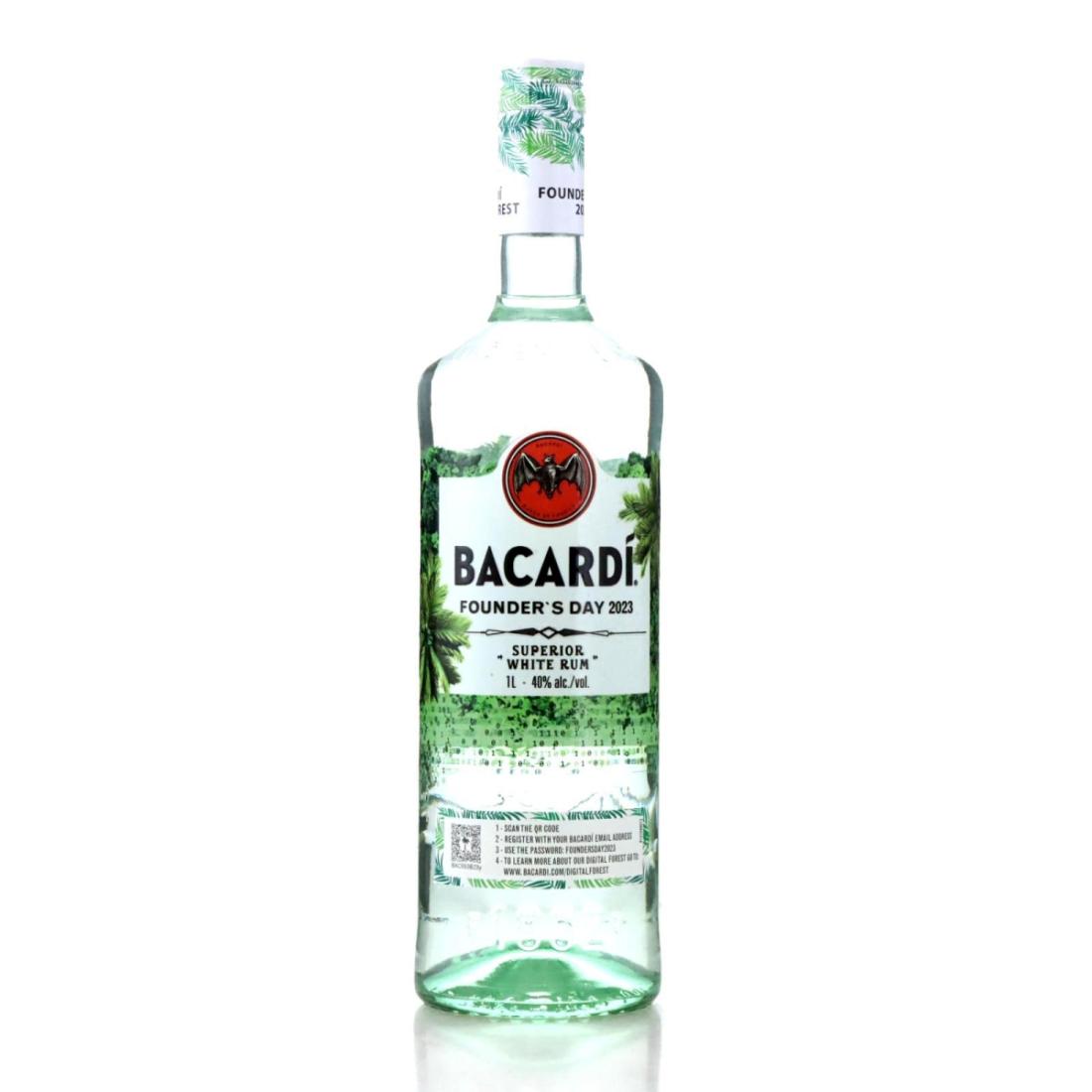 Image for Bacardi Carta Blanca Founder's Day 2023 Litre - Digital Forest