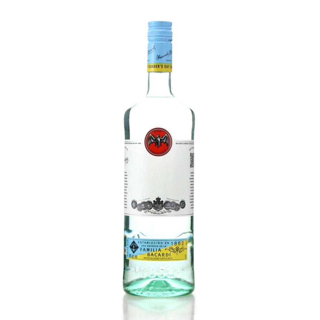 Image for Bacardi Carta Blanca Founder's Day 2022 Litre - Braille