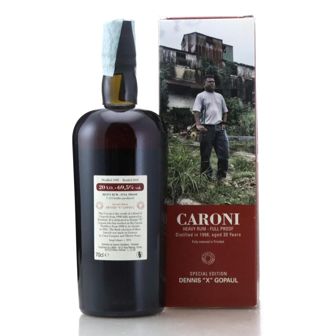 Image for Caroni 1998 Full Proof 20 Year Old Heavy - Dennis "X" Gopaul
