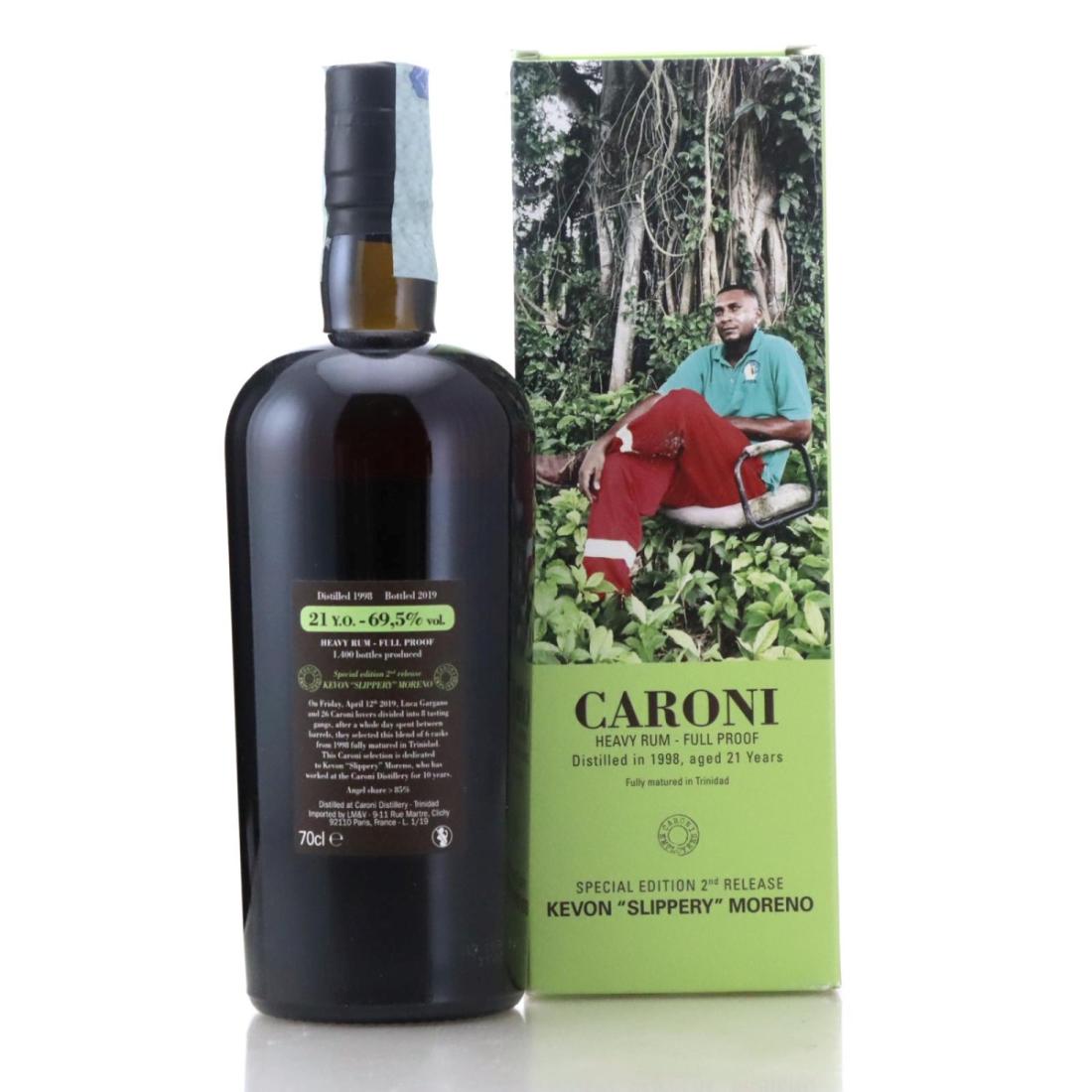 Image for Caroni 1998 Full Proof 21 Year Old Heavy - Kevon 'Slippery' Moreno