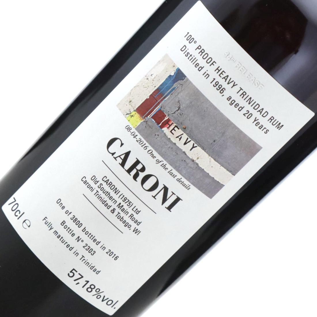 Image for Caroni 1996 100° Proof 20 Year Old Heavy