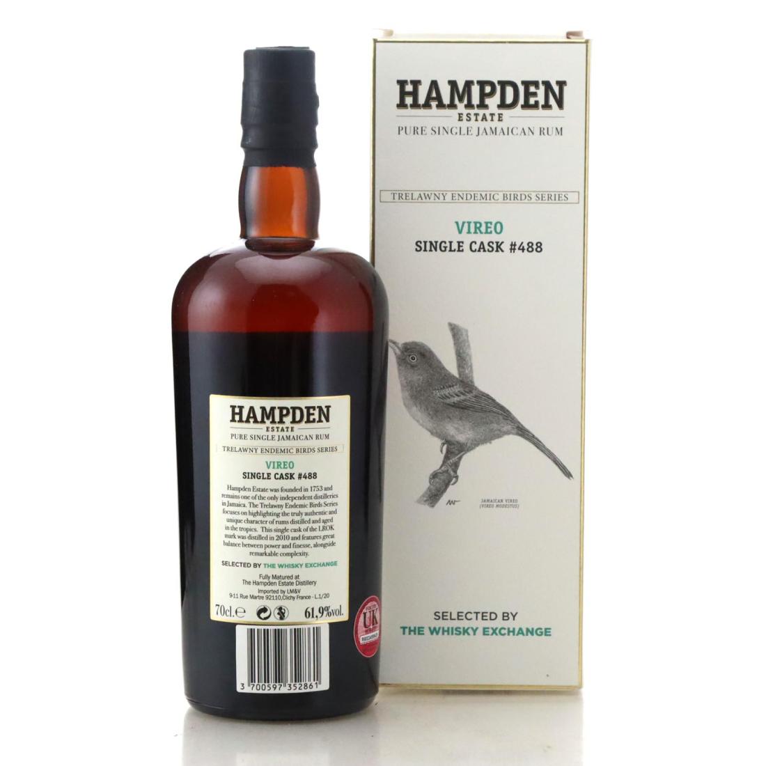 Image for Hampden Estate LROK 2010 Single Cask 10 Year Old - Vireo